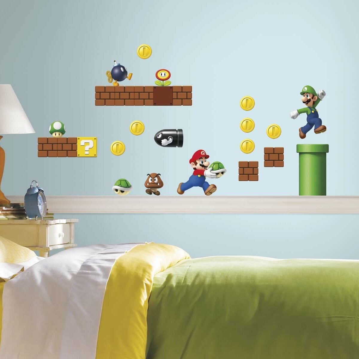 Super Mario Peel And Stick Wall Decals