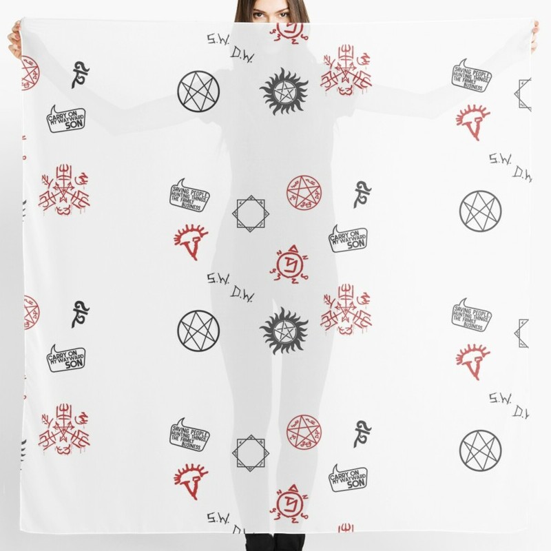 Supernatural Sigils and Symbols Scarf