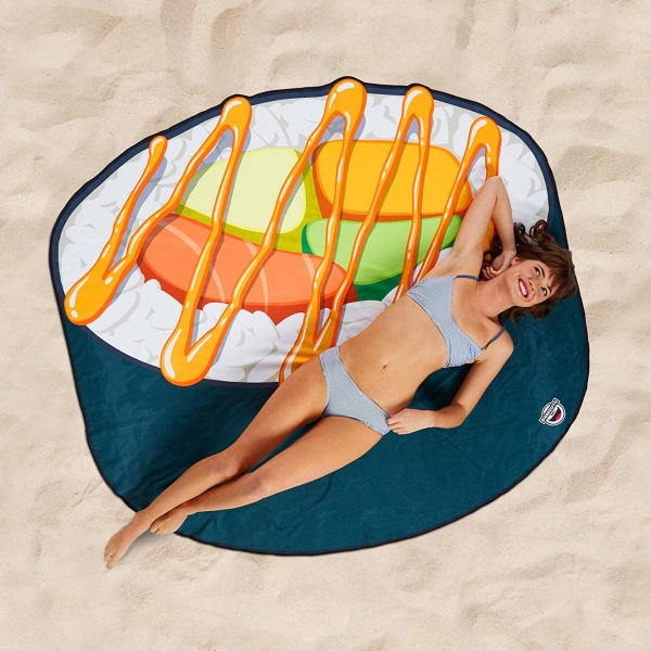 Sushi Roll Beach Towel