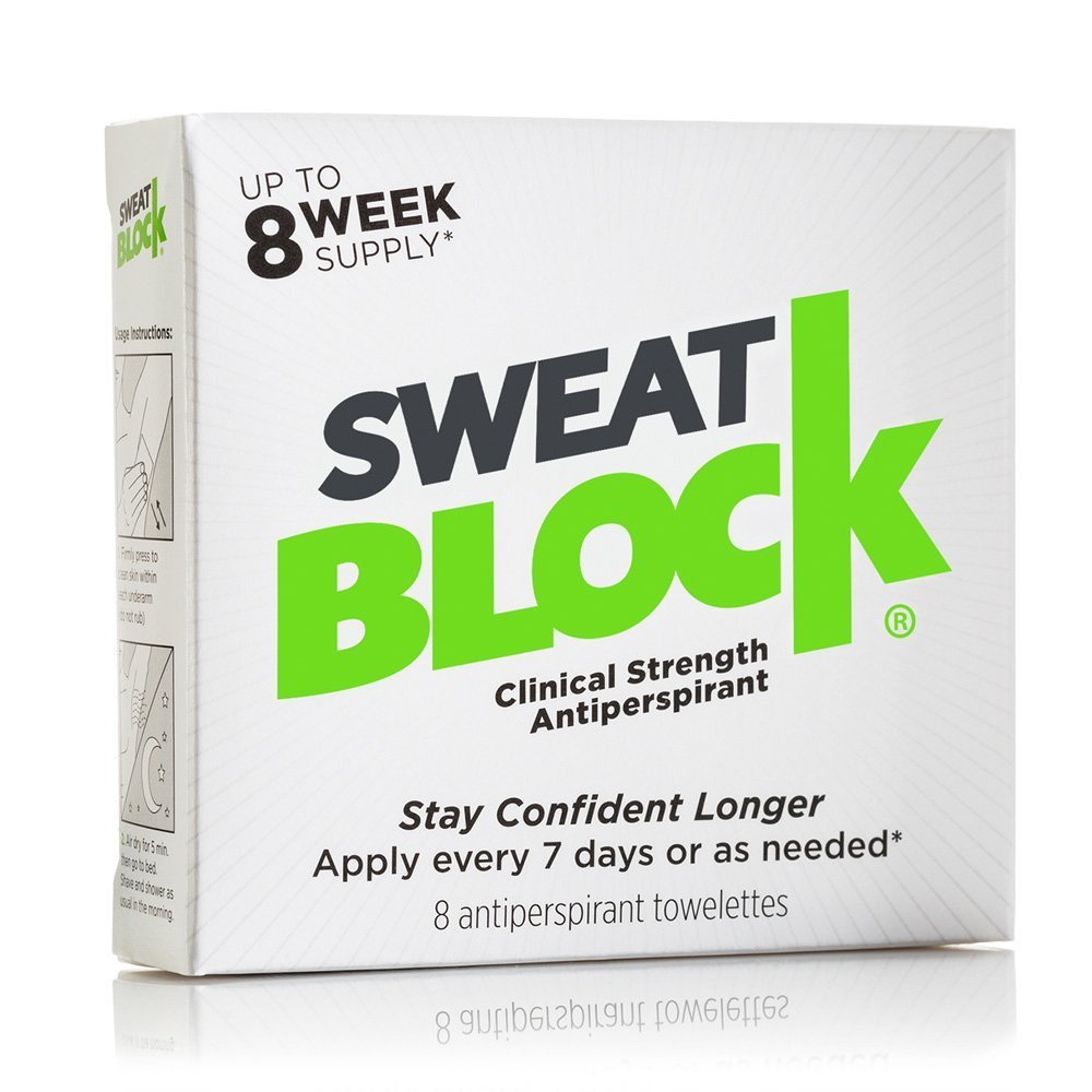 SweatBlock Antiperspirant Wipes