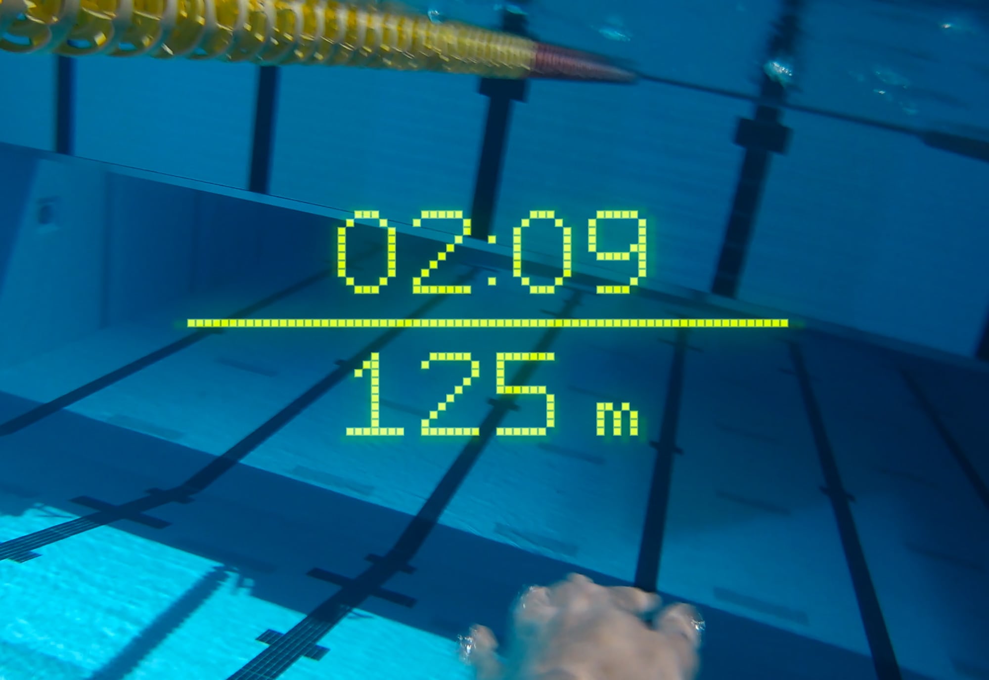 Swim Goggles with a Smart Display