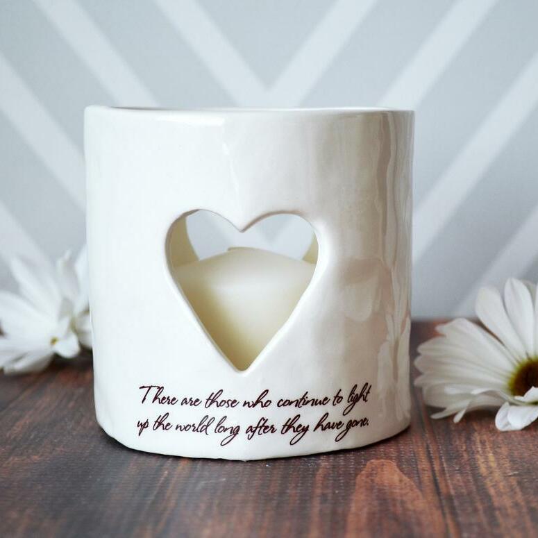 Sympathy Heart Candle