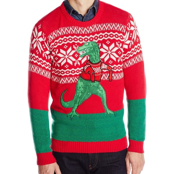 T-Rex Christmas Sweater