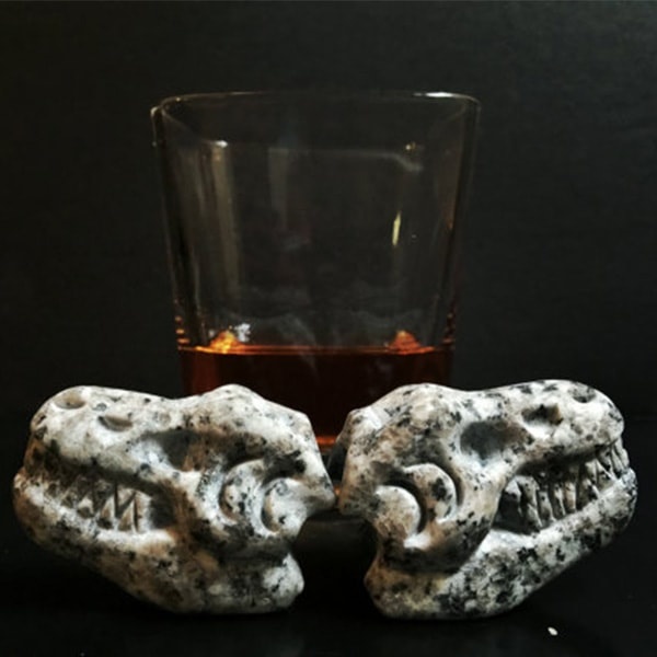 T-Rex Skull Whiskey Rocks