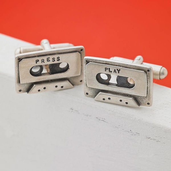 Personalised Cassette Tape Cufflinks