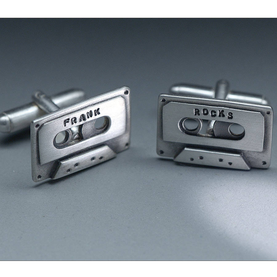 Personalised Cassette Tape Cufflinks