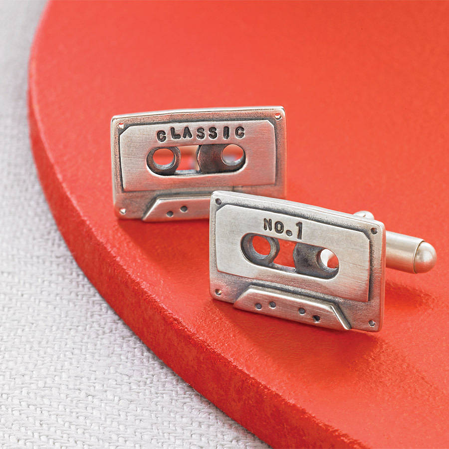 Personalised Cassette Tape Cufflinks