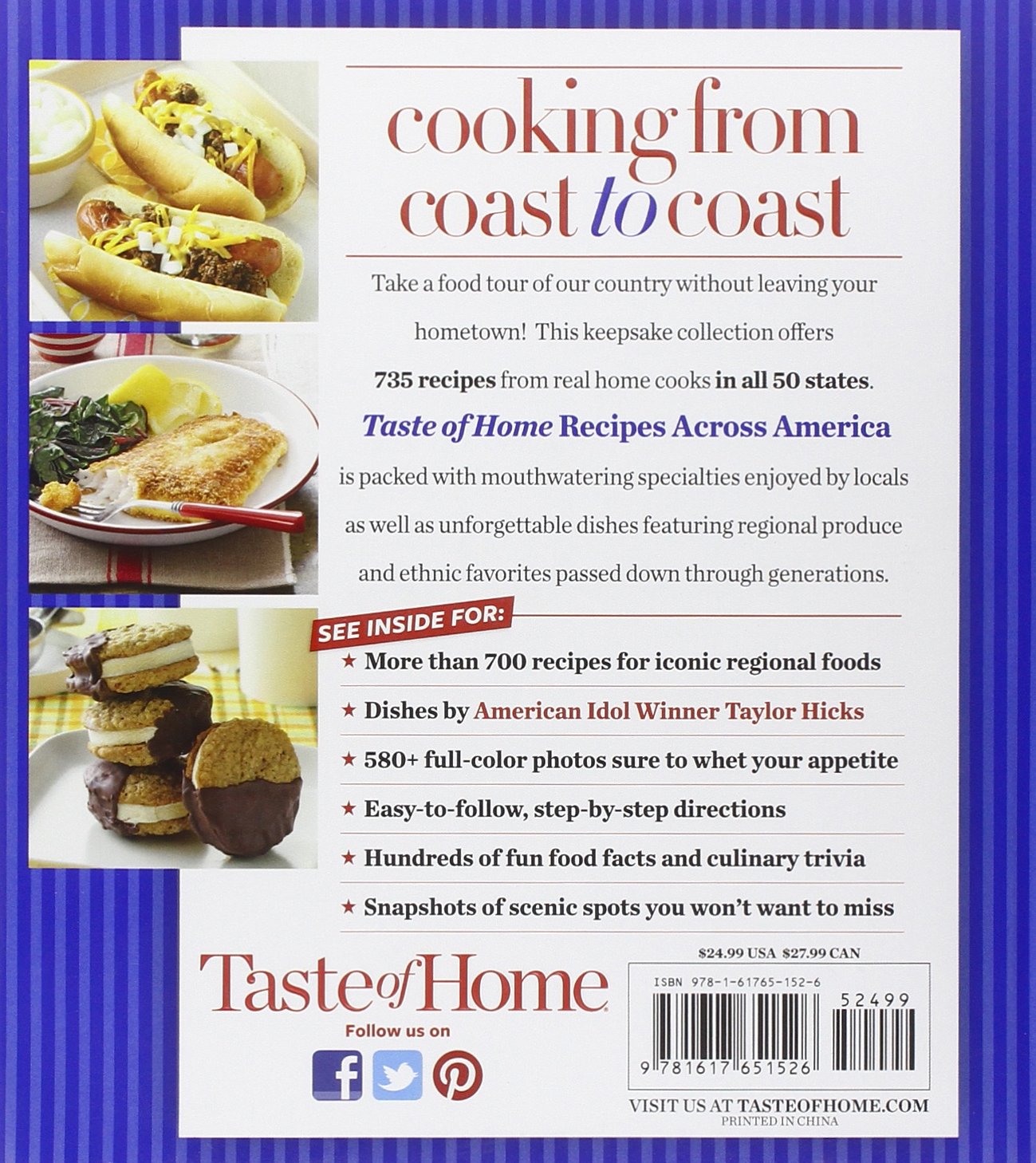 Taste of Home Recipes Across America: 735 of the Best Recipes from Across the Nation