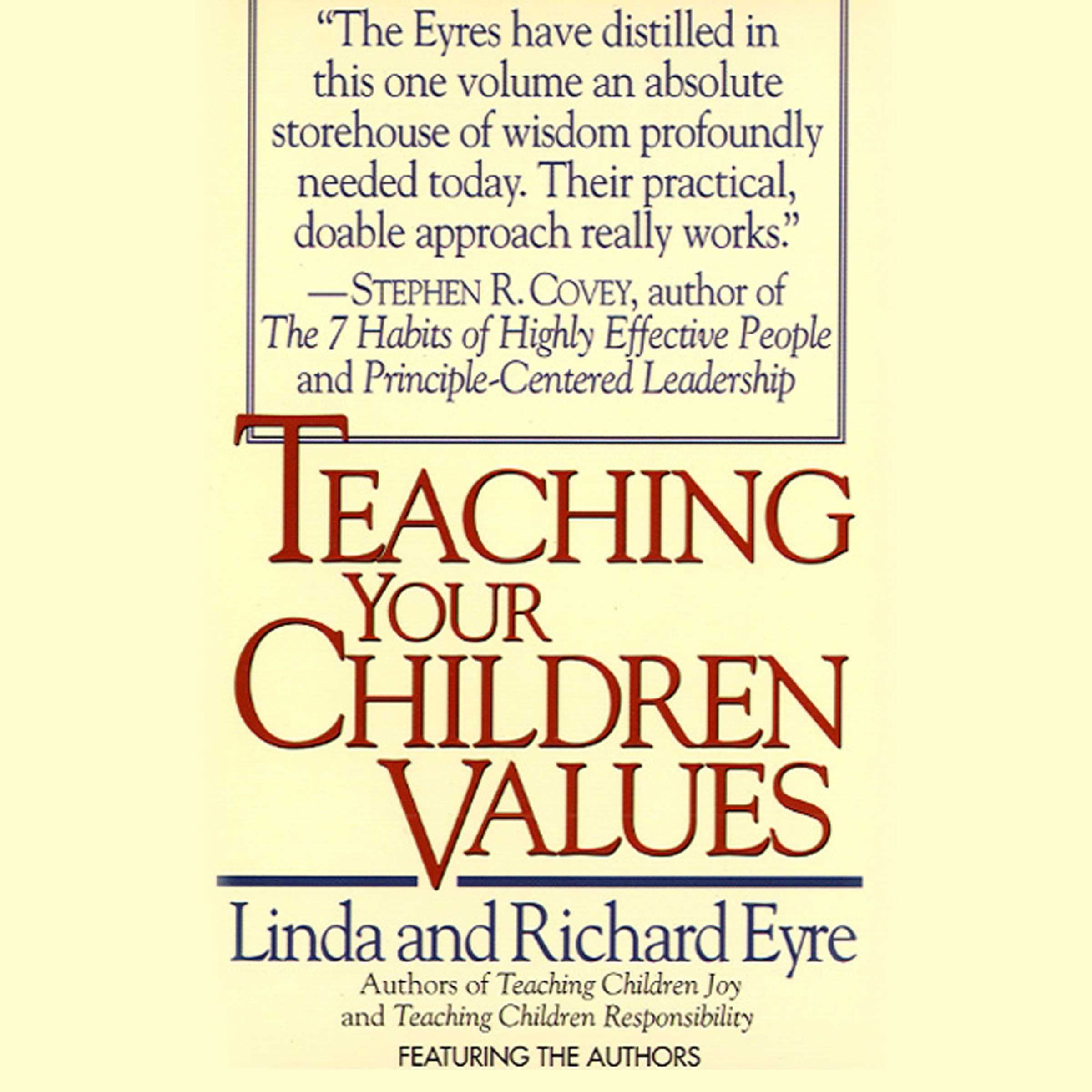 Teaching Your Children Values Book