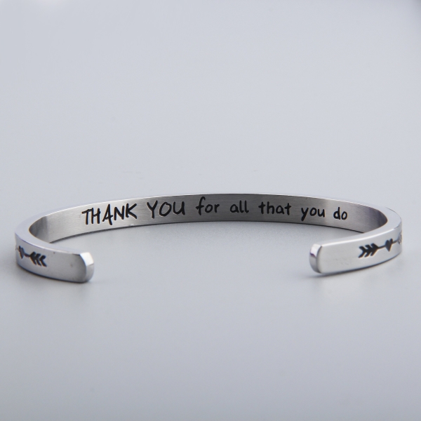 Thank You Cuff Bracelet