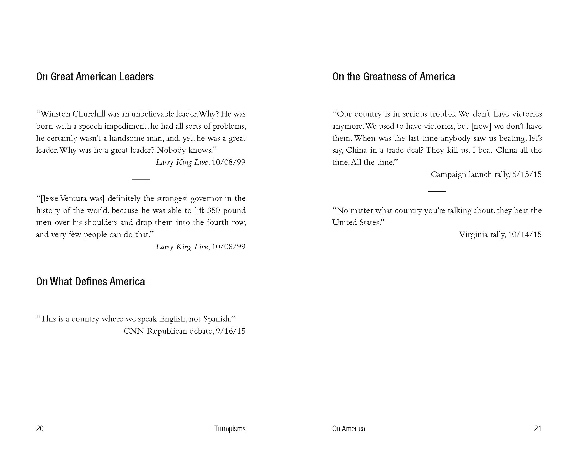 The Little Book of Trumpisms