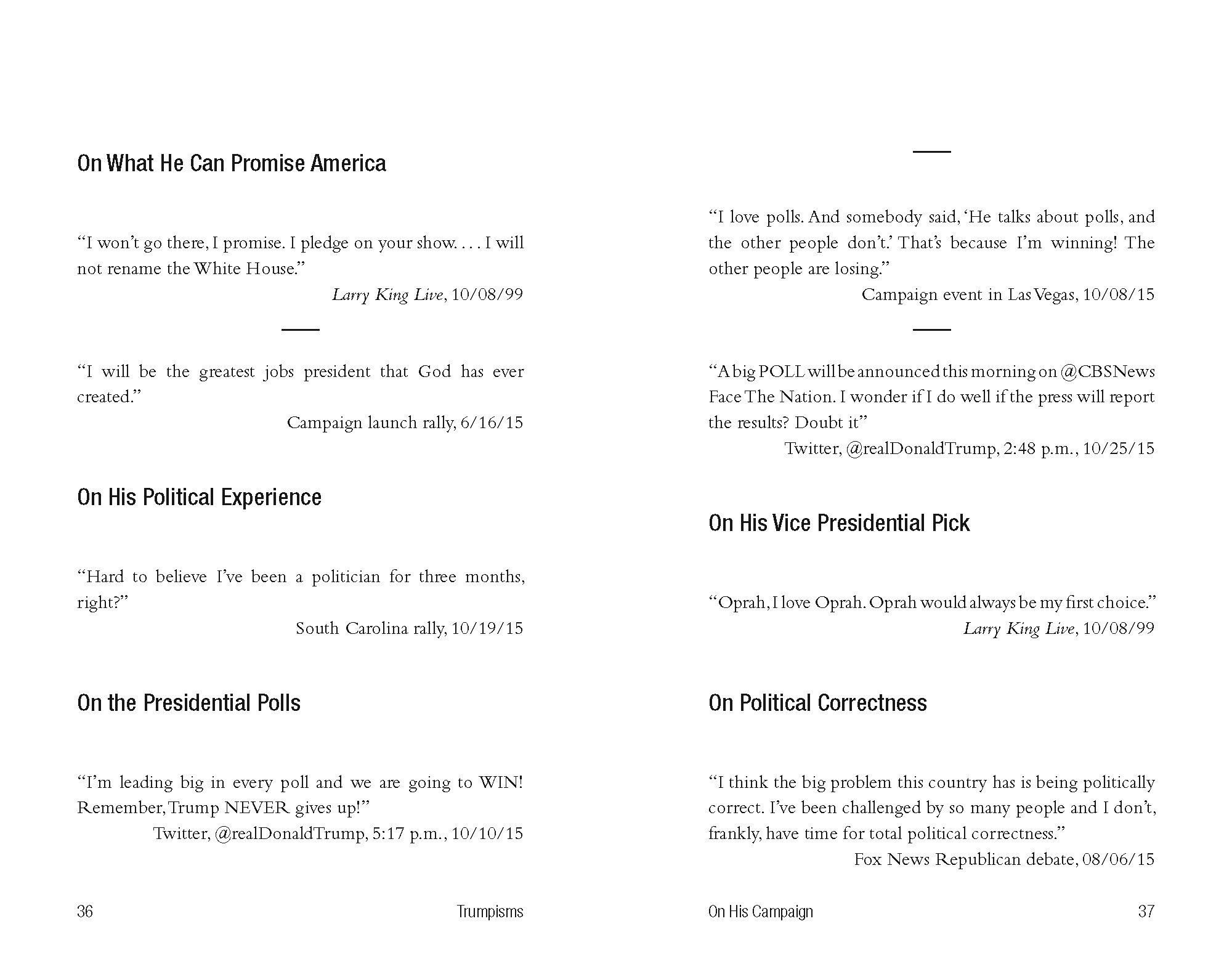 The Little Book of Trumpisms