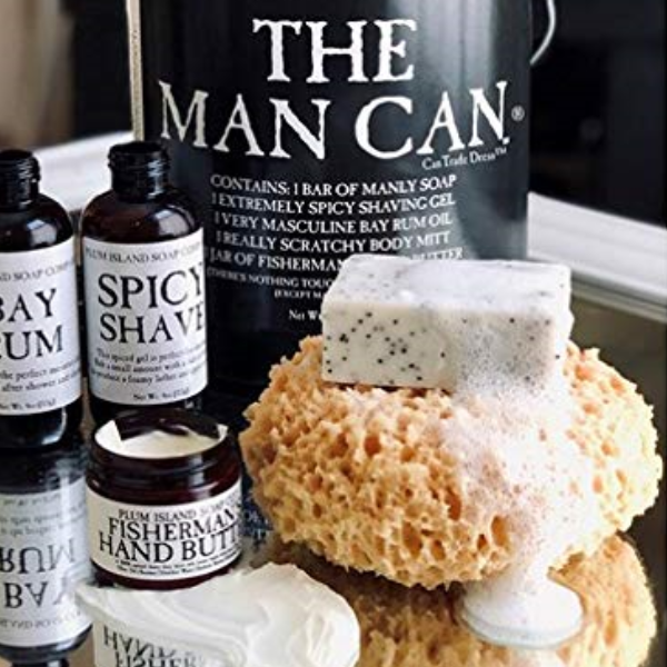 The Man Can All Natural Bath and Body Gift Set for Men