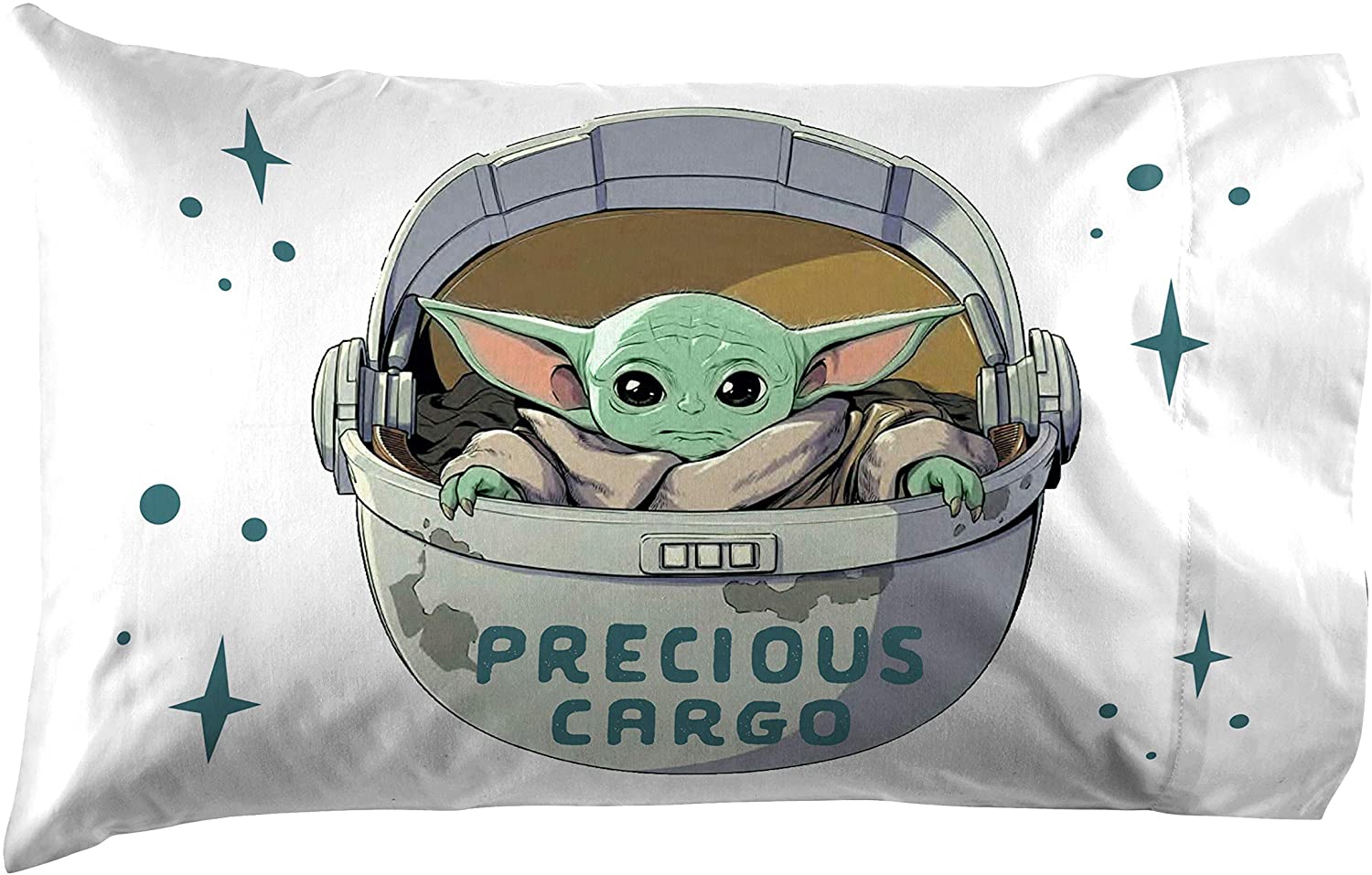 The Mandalorian Curious Child Twin Sheet Set