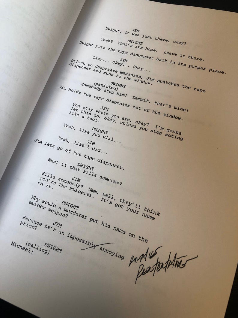 The Office Signed Script Copy