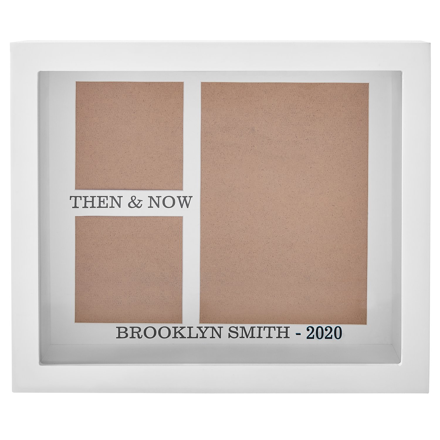 Then & Now Graduation Shadow Box