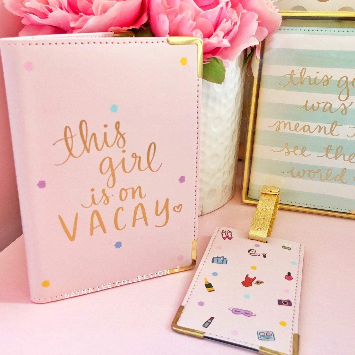  This Girl Is On Vacay Passport Cover And Luggage Tag Set