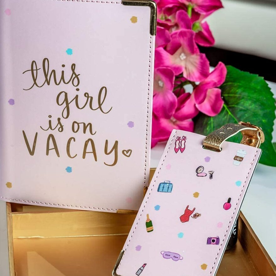  This Girl Is On Vacay Passport Cover And Luggage Tag Set