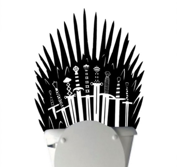 Throne Toilet decal Game of Thrones 