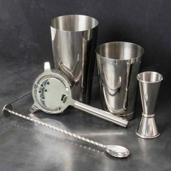 Tin Cocktail Shaker Set