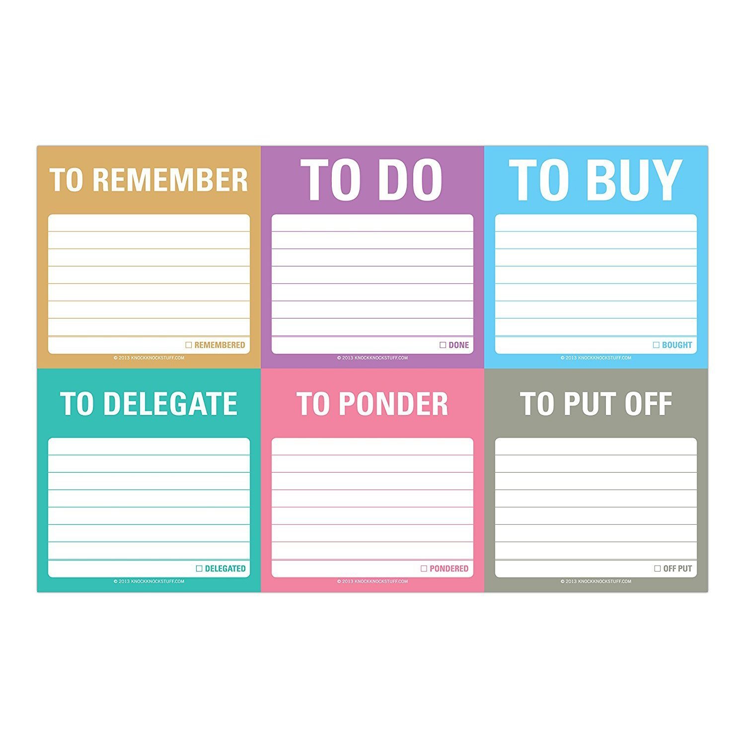 "To Accomplish" Sticky Notes Packet