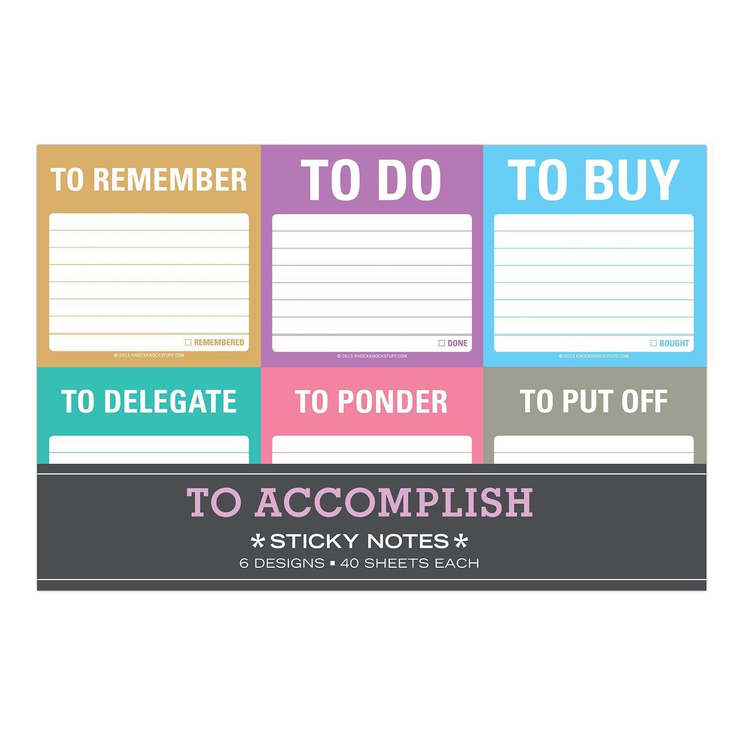 "To Accomplish" Sticky Notes Packet