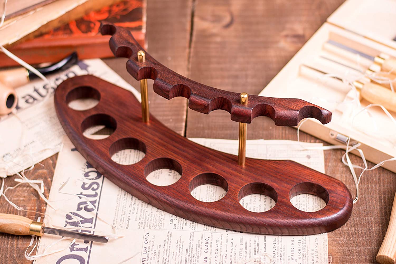 Tobacco Pipe Stand Rack Display