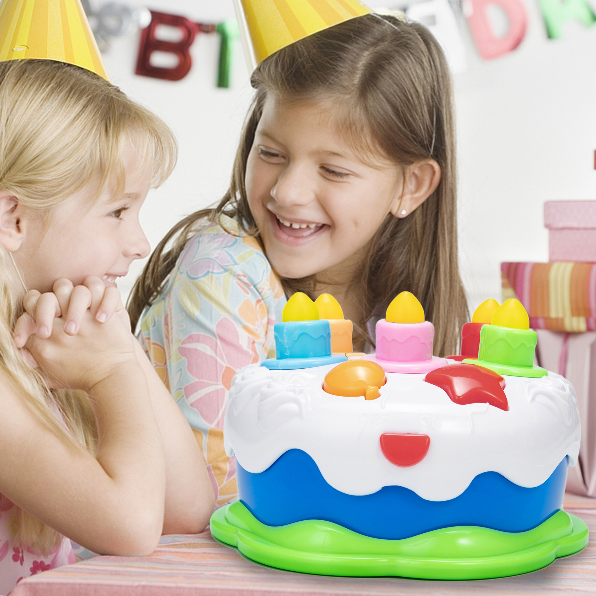 Toddler Birthday Cake Toy with Counting Candles & Music