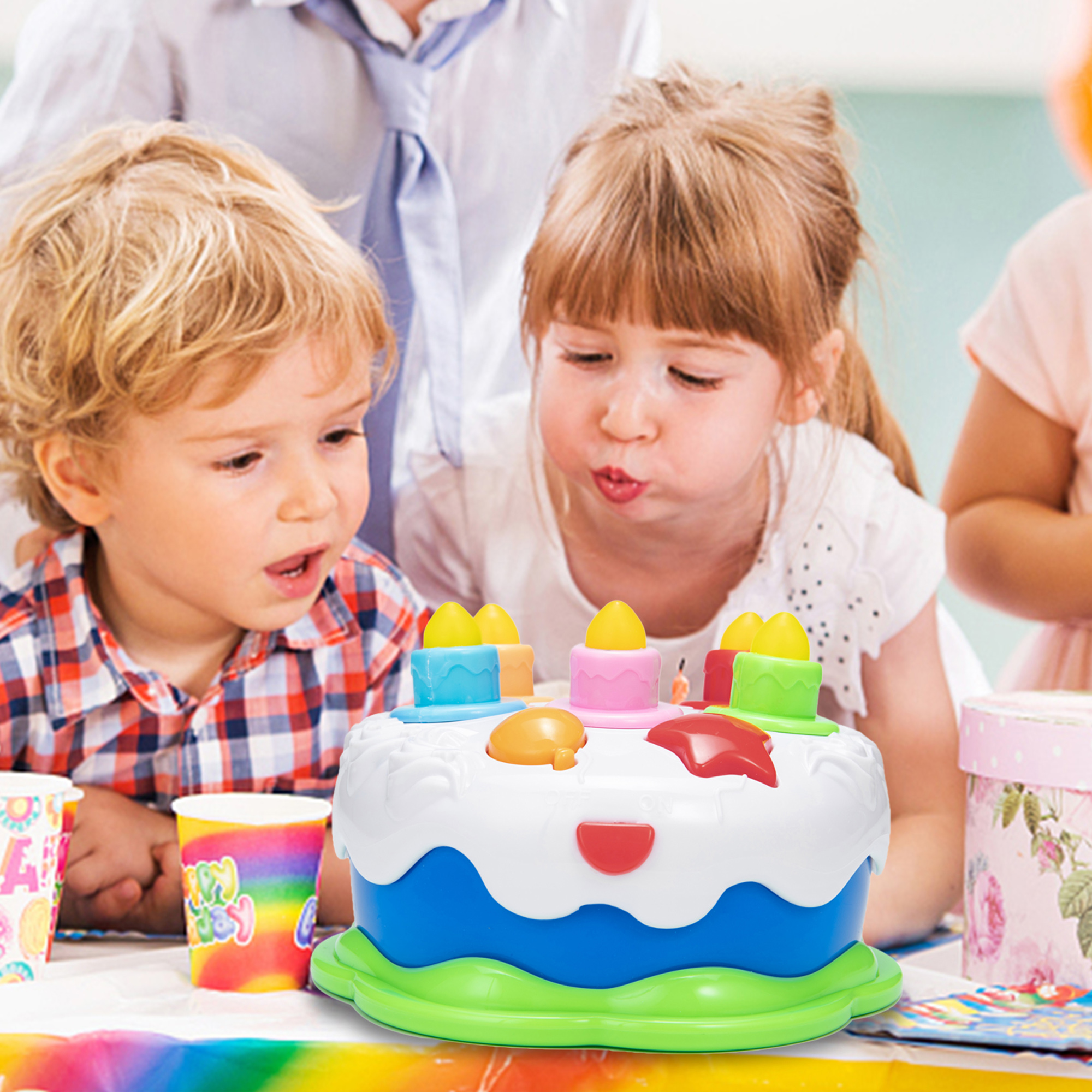  Toddler Birthday Cake Toy with Counting Candles & Music