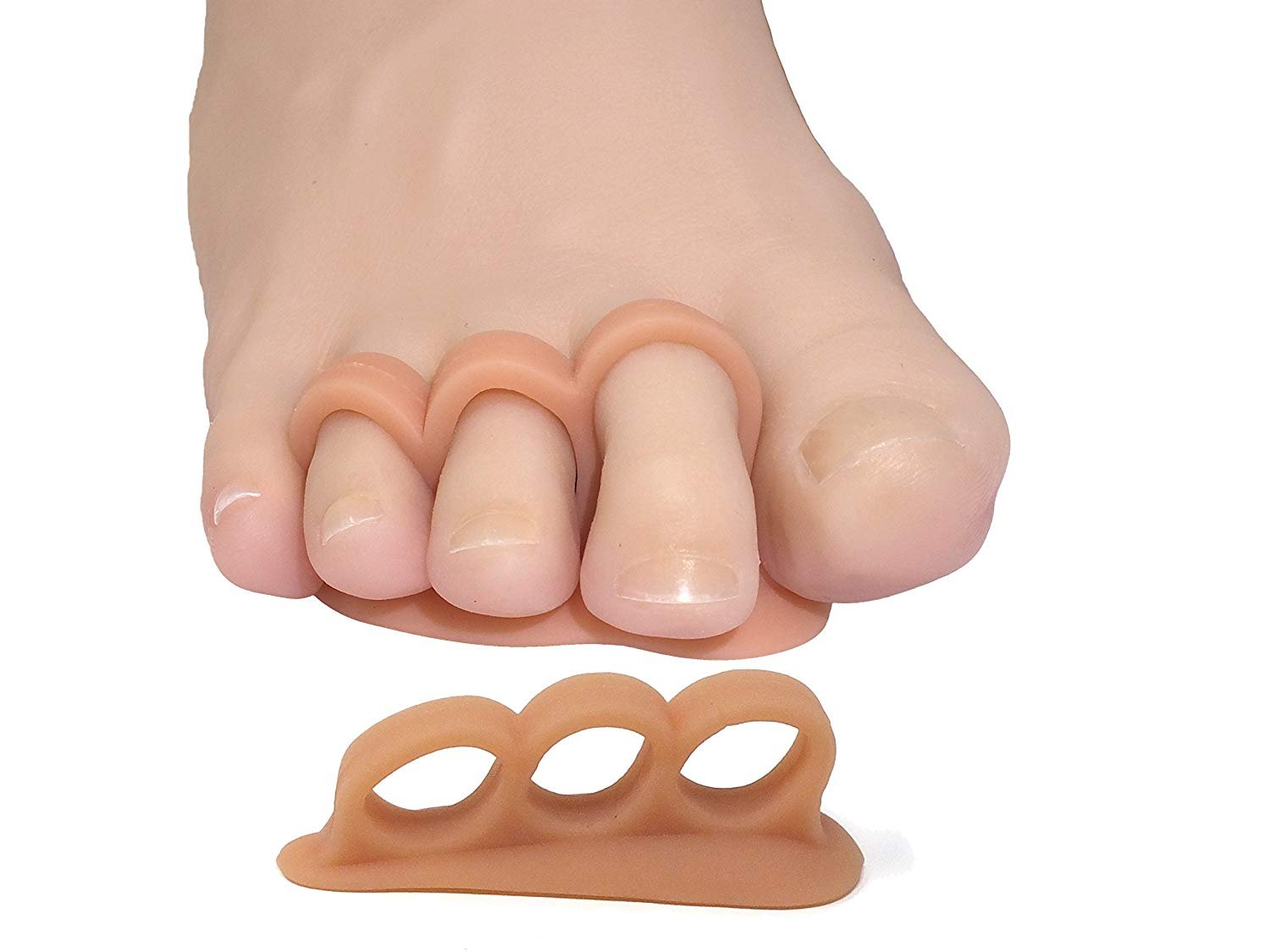 Toe Separators and Spreaders For Overlapping Toes