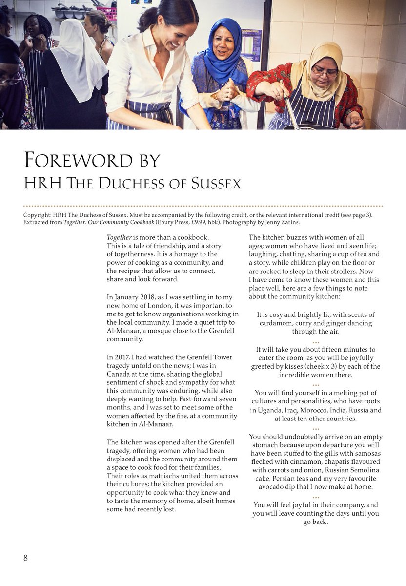 Together: Duchess of Sussex - Our Community Cookbook