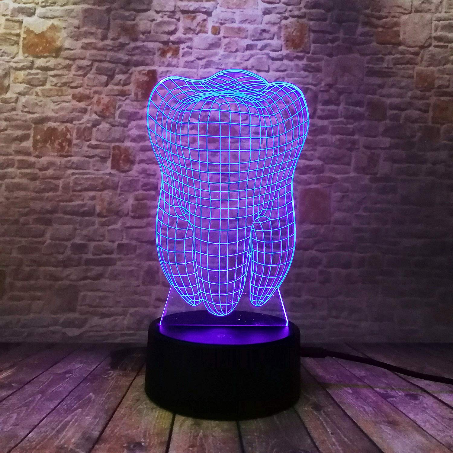 Tooth 3D LED Night Light