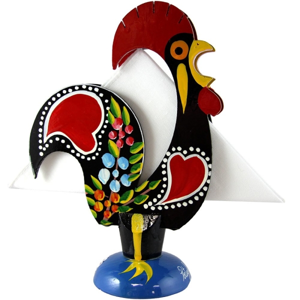 Traditional Portuguese Lucky Rooster Napkin Holder