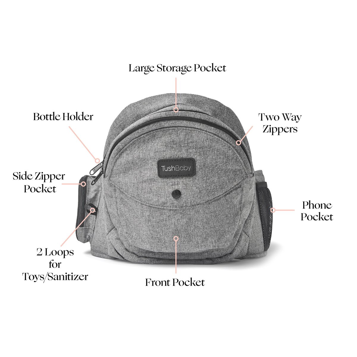 TushBaby Ergonomic Baby Carrier