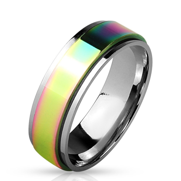 Unisex Stainless Steel Spinner Ring