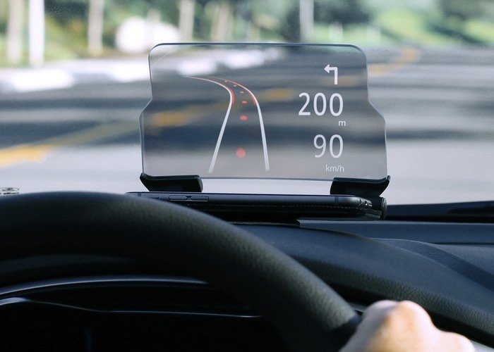 Universal Head-Up Display for GPS Navigation for Any Car