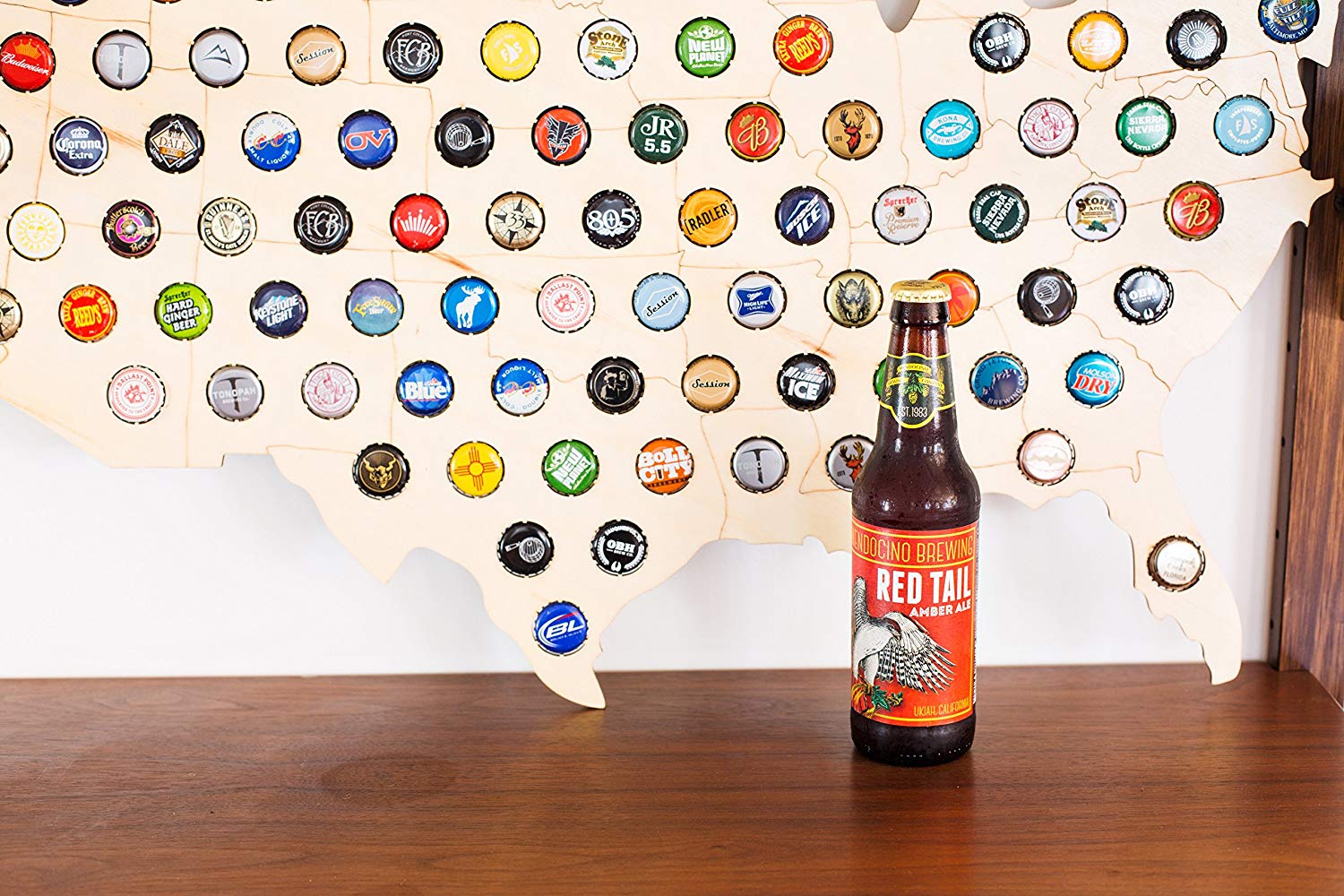 USA Beer Cap Map