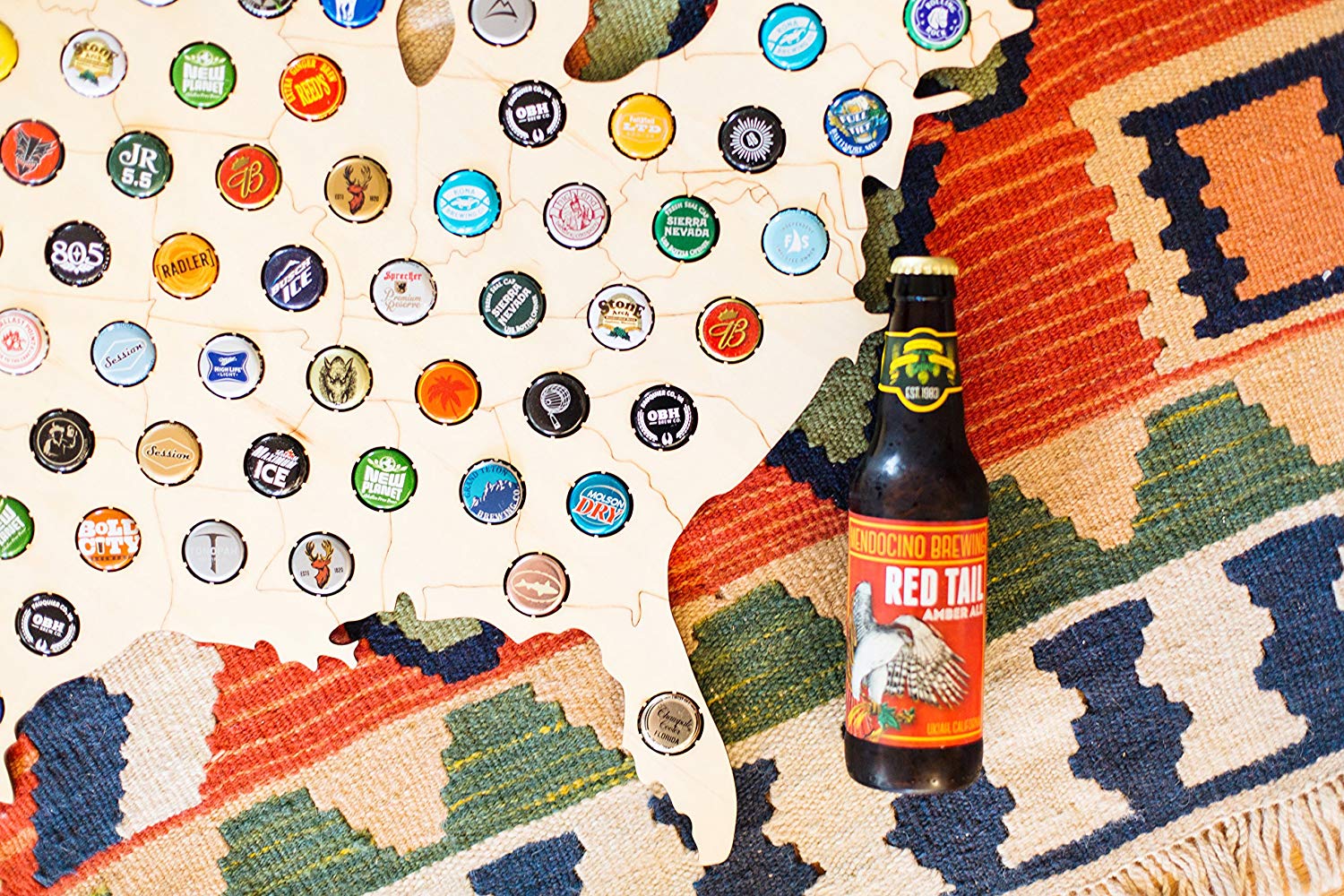 USA Beer Cap Map