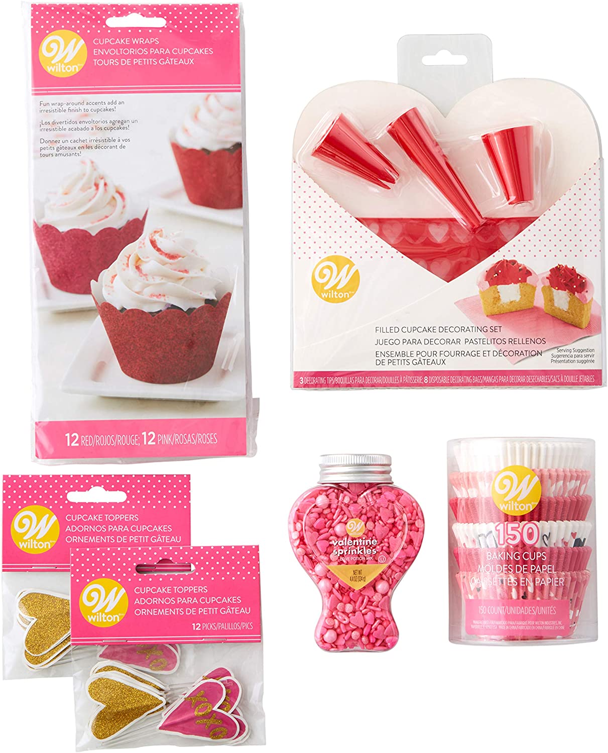 Valentine's Day Glitter Cupcake Decorating Kit