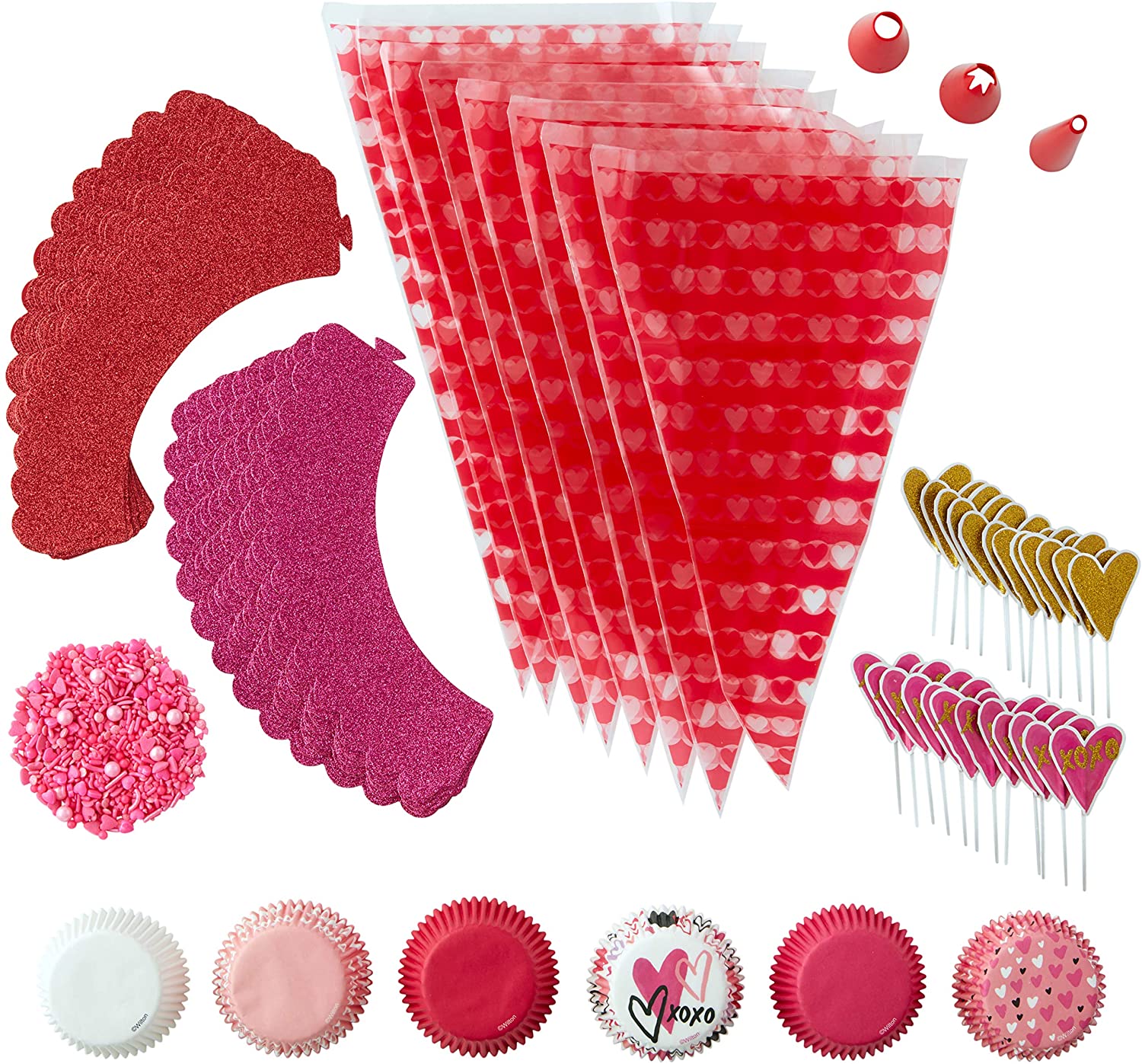 Valentine's Day Glitter Cupcake Decorating Kit