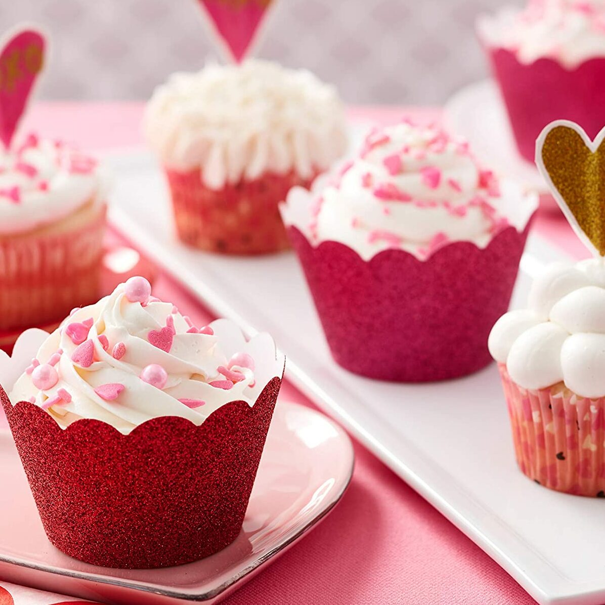 Valentine's Day Glitter Cupcake Decorating Kit