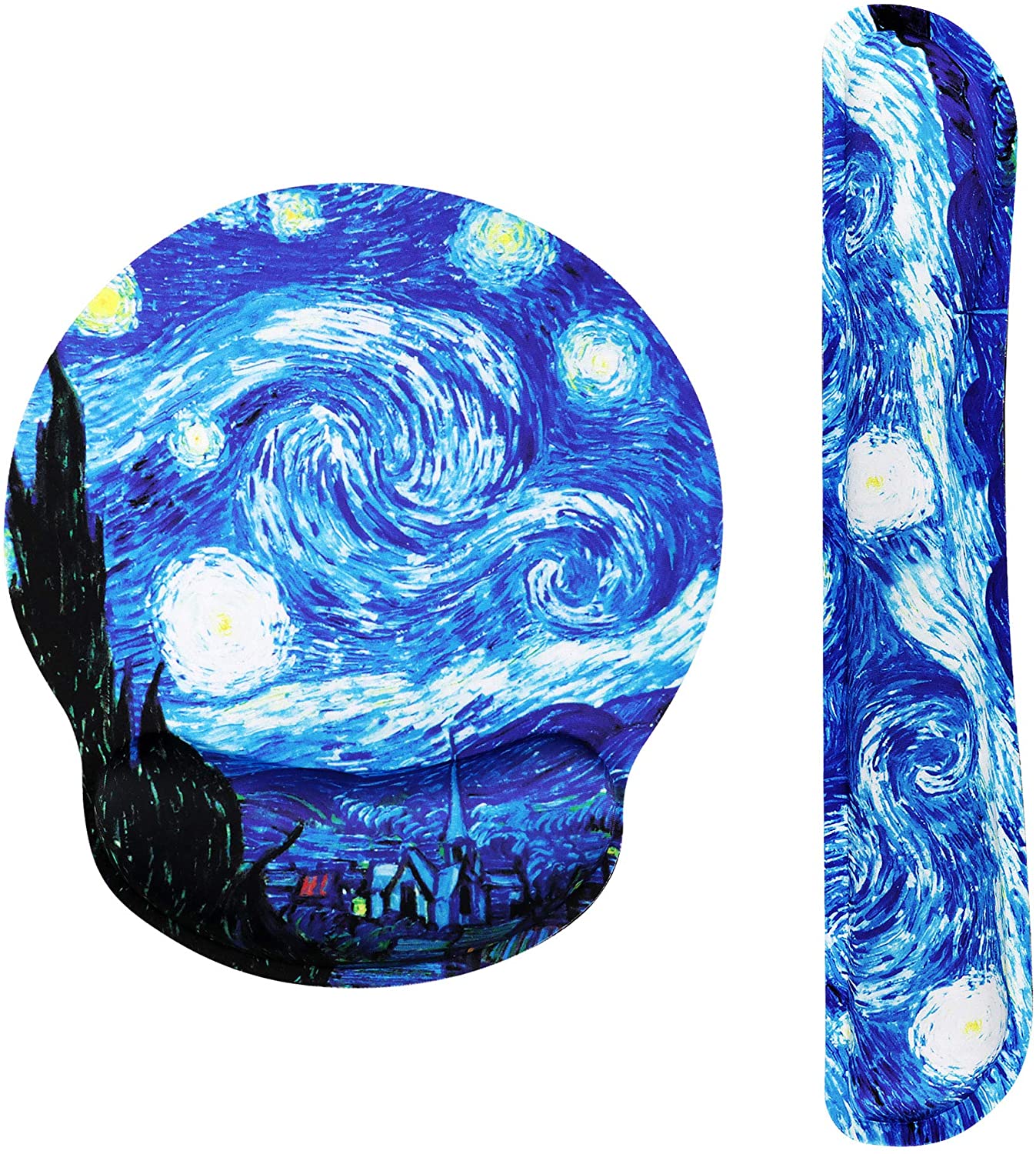 Van Gogh Starry Night Mouse Pad and Wrist Rest