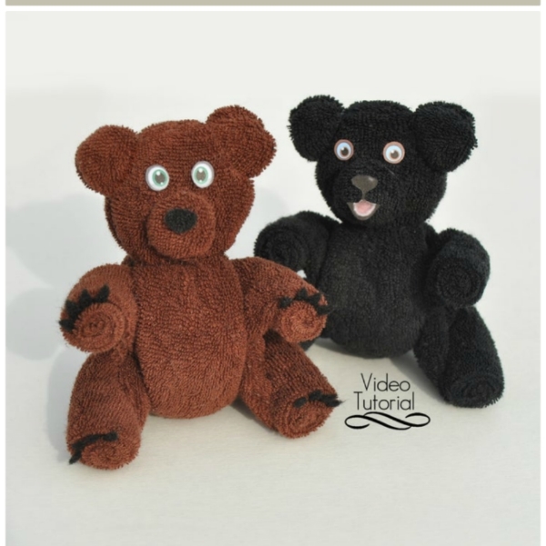 Washcloth Teddy Bear