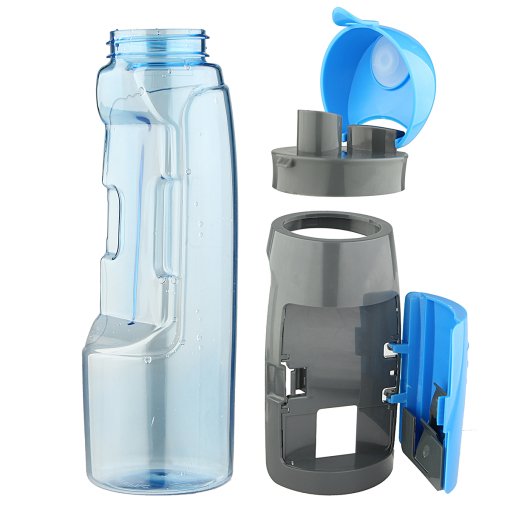 Water Bottle with Storage Compartment