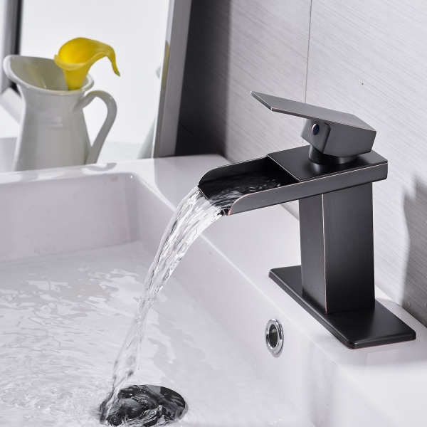 Waterfall Bathroom Sink Faucet