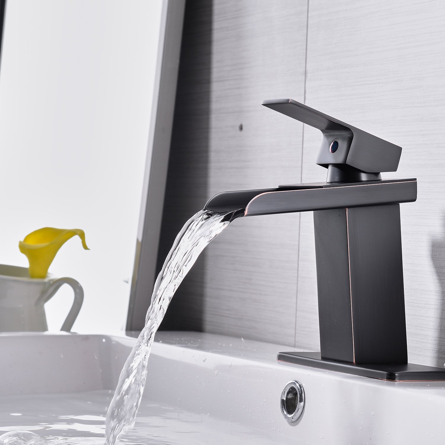 Waterfall Bathroom Sink Faucet