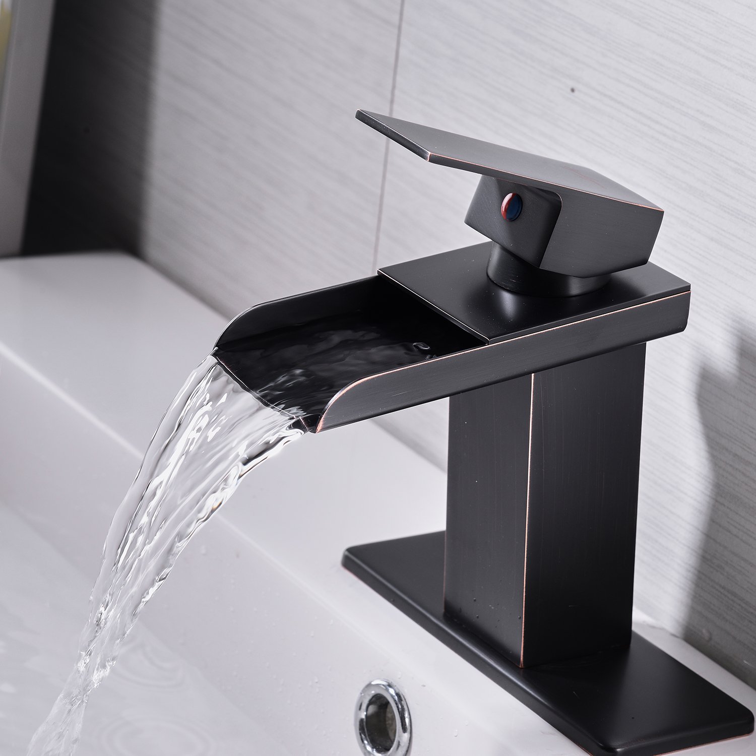 Waterfall Bathroom Sink Faucet