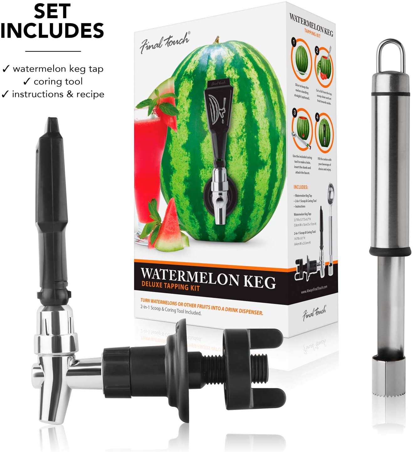 Watermelon To Glass Keg Tap