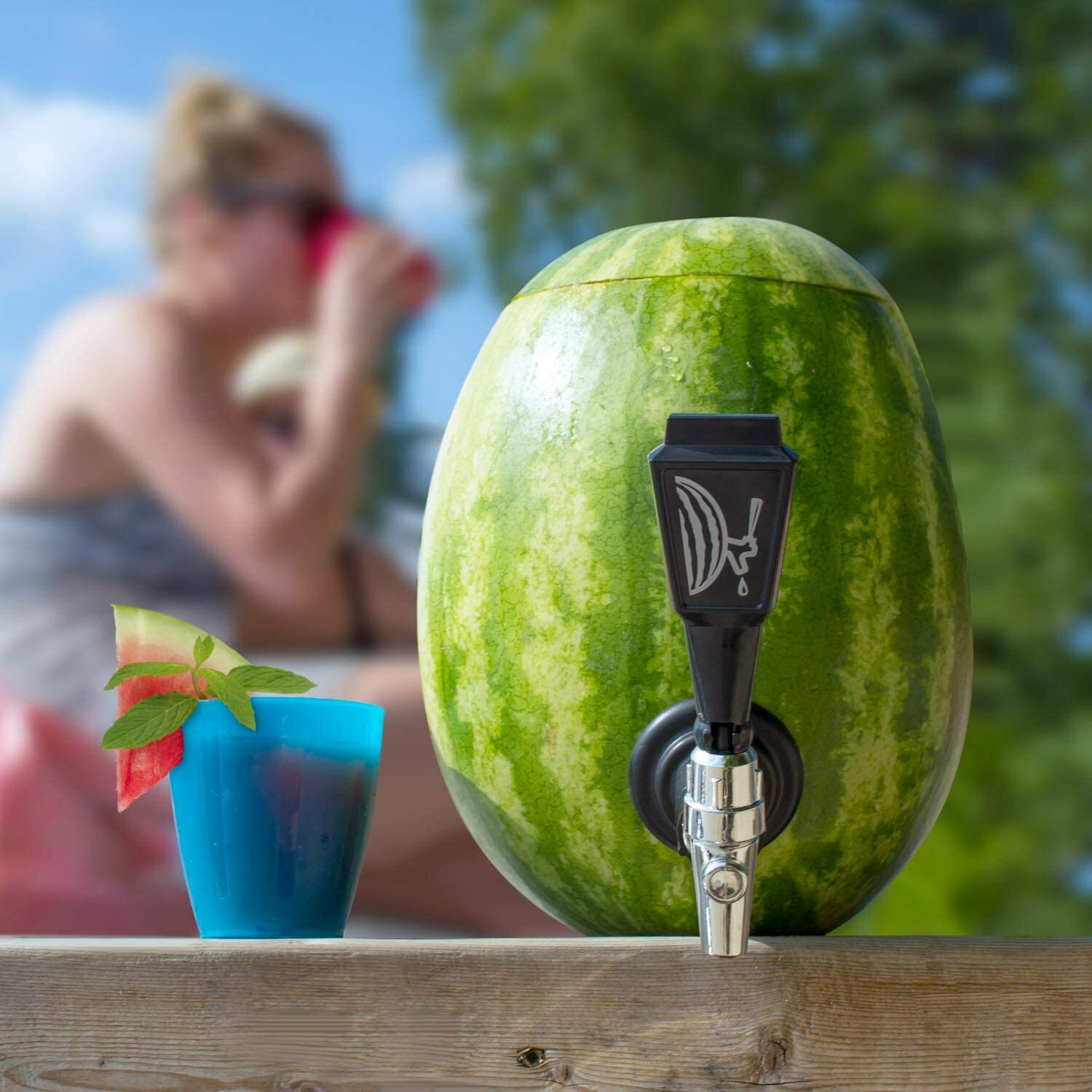 Watermelon To Glass Keg Tap