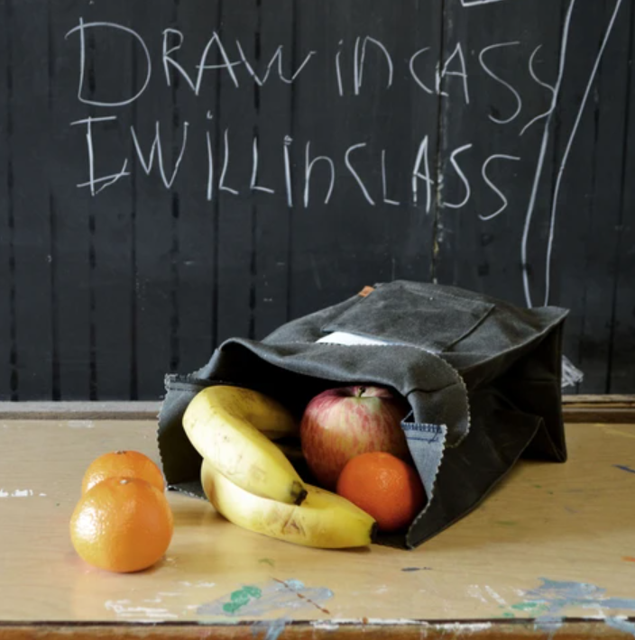 Waxed Canvas Lunch Bag